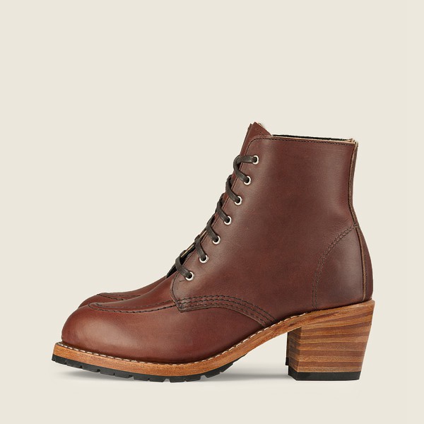 Red Wing Heritage Boots Clara - Heeled Harness Læder - Brune - Dame 6301-PKQYF